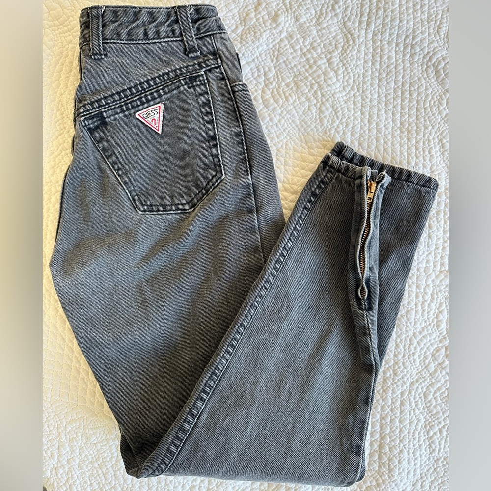 Guess by Marciano Women's Black High Rise Zipper Ankle VTG